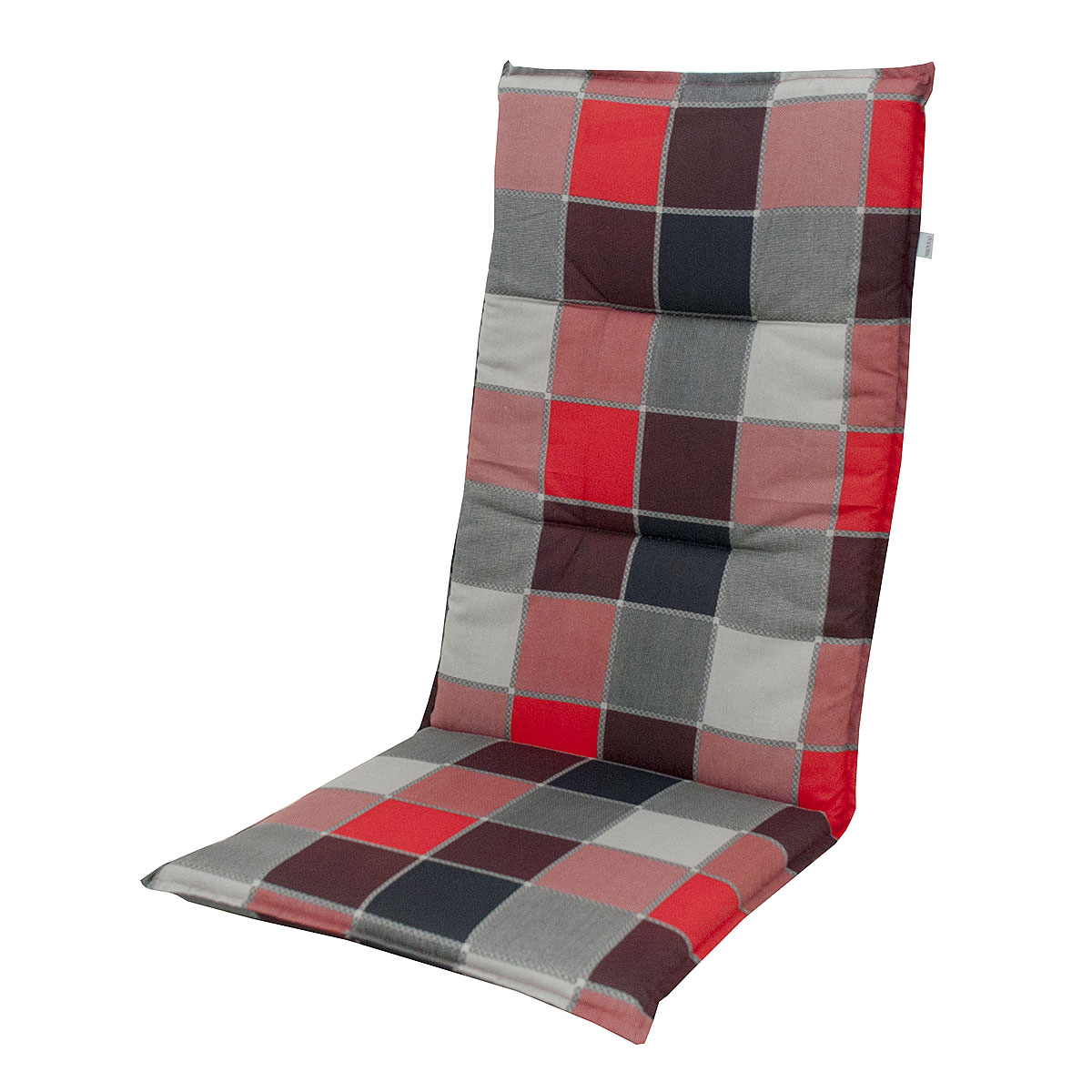 Doppler SPOT 6118 vysoký - polstr na židli a křeslo 118 x 48 x 5 cm káro červená