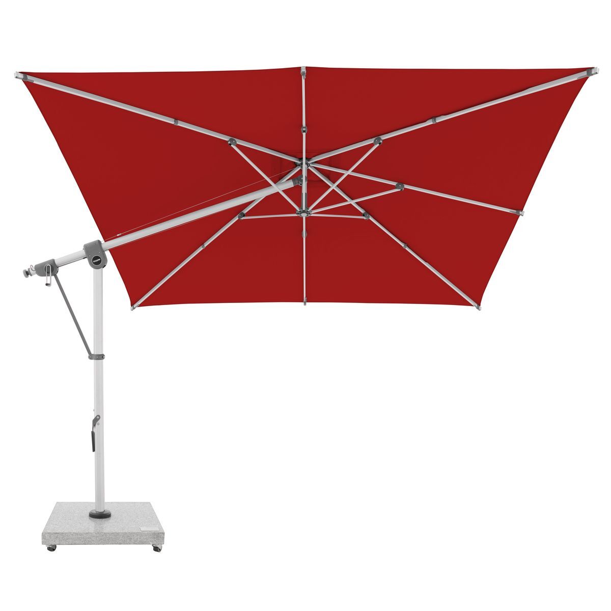Slunečník DOPPLER Expert 3 x 3 m výkyvný s boční tyčí červená T809
