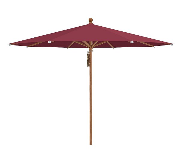 GLATZ Piazza 250 cm - větruodolný zahradní slunečník, Wine 436