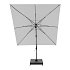 Doppler myZone 280 x 280 cm - výkyvný zahradní slunečník s boční tyčí, světle šedý