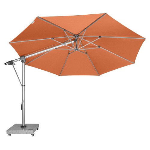 Slunečník DOPPLER Expert 350 cm výkyvný s boční tyčí terakota T831