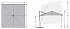 KNIRPS Pendel 275 x 275 cm - prémiový čtvercový slunečník s boční tyčí, bordó, rozměry