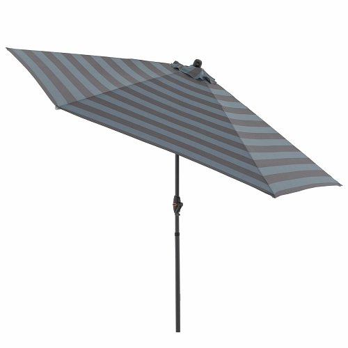 Doppler myZone 305 cm - slunečník s automatickým naklápěním klikou antracitové pruhy