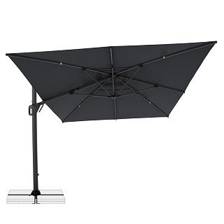 Doppler LIFE 300 x 400 cm – výkyvný zahradní slunečník s boční tyčí, antracit