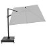 Doppler myZone 280 x 280 cm - výkyvný zahradní slunečník s boční tyčí, světle šedý