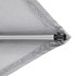 KNIRPS Silver 230 x 150 cm - prémiový zahradní slunečník se středovou tyčí, světle šedý uchycení