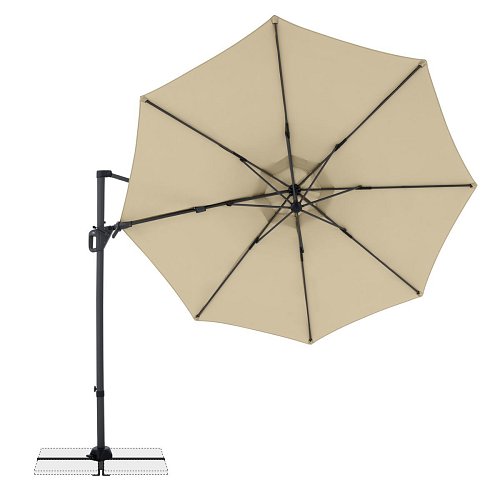 Doppler LIFE 310 cm – výkyvný zahradní slunečník s boční tyčí písková