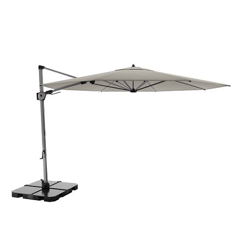 KNIRPS Hyperion 340 cm - luxusní výkyvný zahradní slunečník s boční tyčí písková