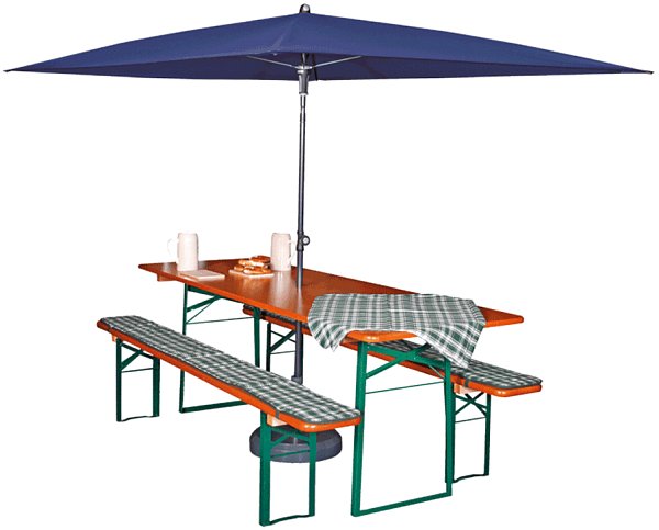 Slunečník DOPPLER Sunline Waterproof 230 x 190 cm tmavě modrá