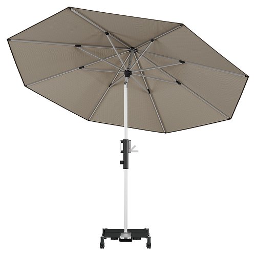 KNIRPS Phoenix 315 cm - zahradní středový slunečník písková