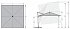 KNIRPS Pendel 320 x 320 cm - luxusní výkyvný zahradní slunečník s boční tyčí, tmavě šedý, rozměry