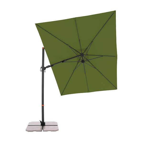 Doppler myZone 320 x 240 cm - výkyvný zahradní slunečník s boční tyčí zelený